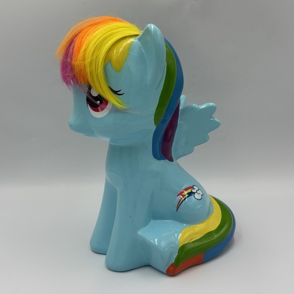My Little Pony Rainbow Dash Ceramic Piggy Bank Hasbro 2018‎ Exclusive - Picture 1 of 15